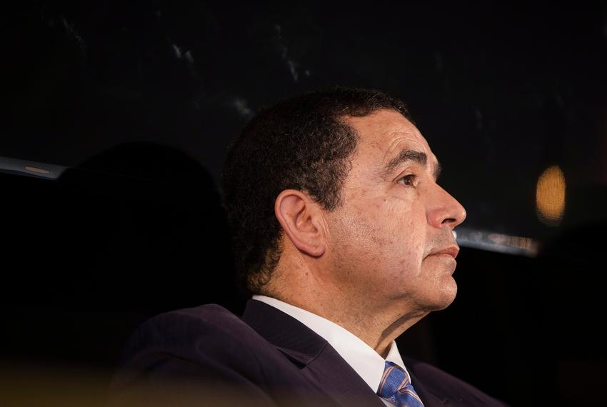 Sandi Villarreal, deputy editor for digital at Texas Monthly, moderates a panel with US Rep. Henry Cuellar, D-Laredo, and former speaker of the Texas House Joe Straus at 金刚预测多场面弹珠赛道直播 The Texas Tribune Festival on Sept. 24, 2022 in Austin, TX.